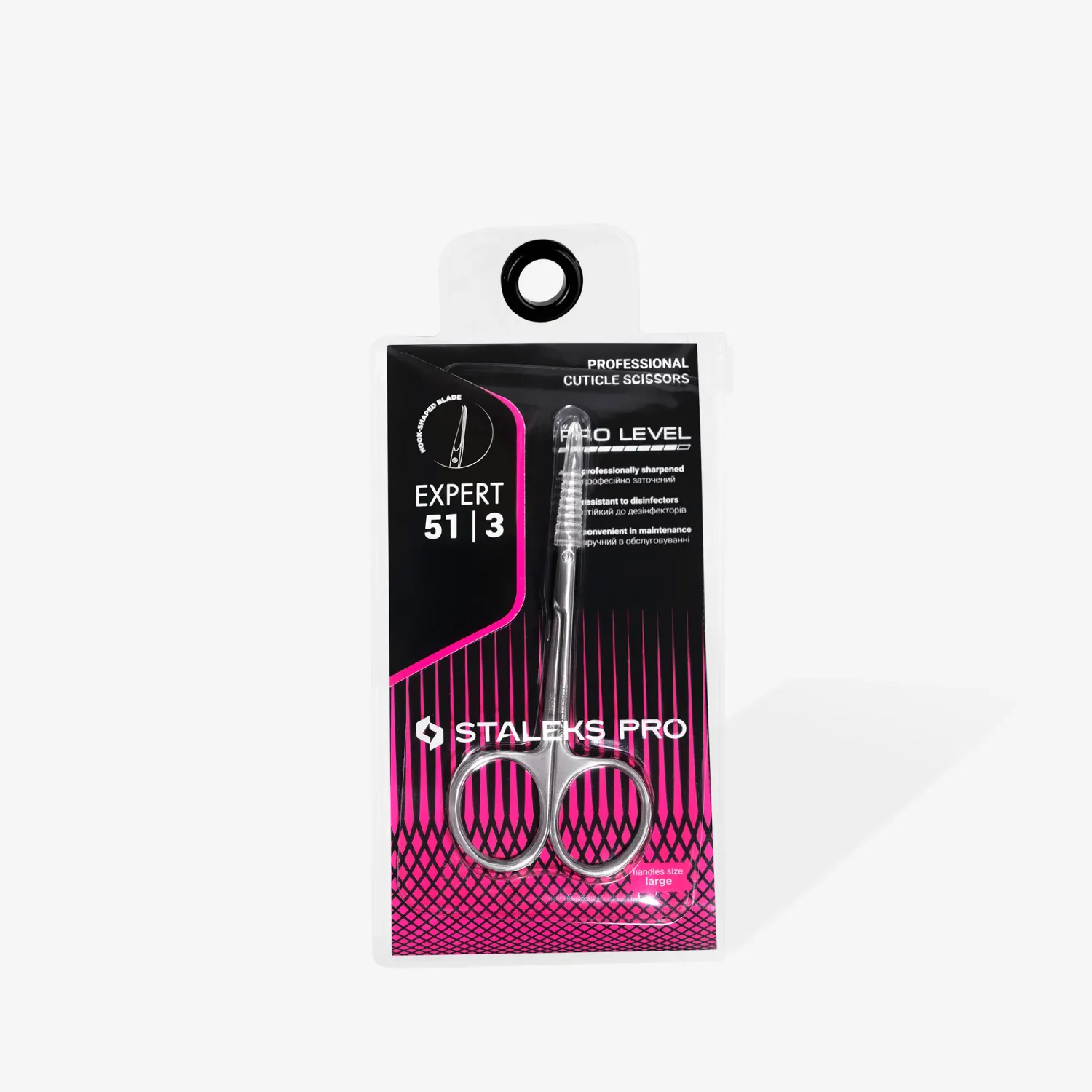 Tijeras profesionales con ganchito para cutícula EXPERT 51 TYPE 3