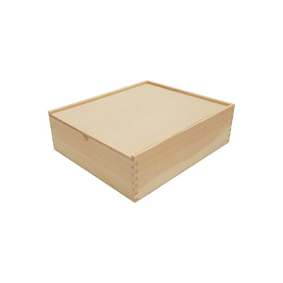 Birchply sliding lid gift box - 335 x 284 x 90mm