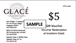 Glacé Gift Vouchers