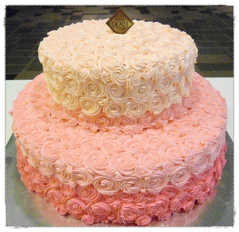 2-Tier Twirly Rose 3 Tones