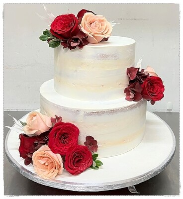 2-Tier White Wedding