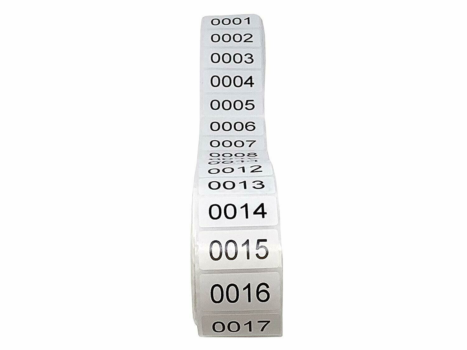 Tag-A-Room Inventory Labels Consecutive Number Stickers (1 Roll)