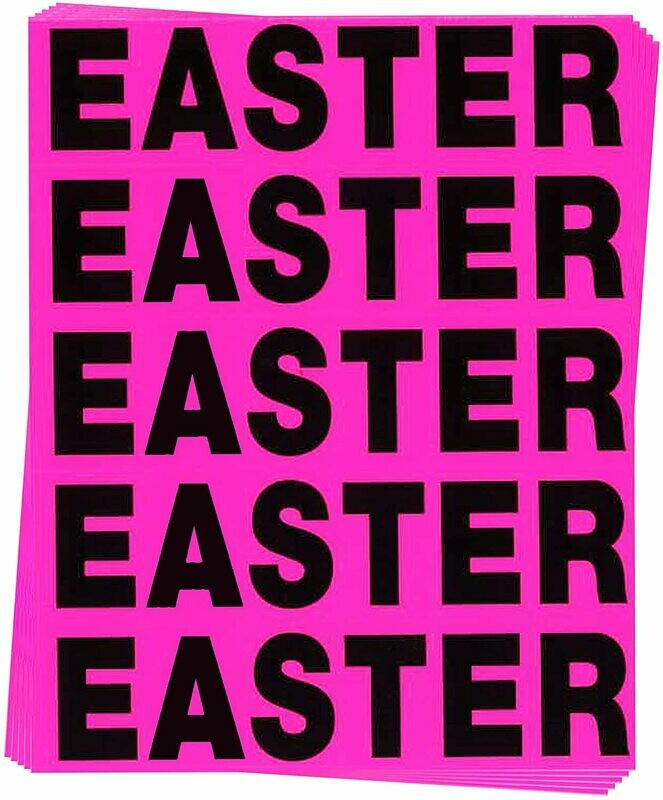 Easter Color Coded Moving Labels (50 Count)