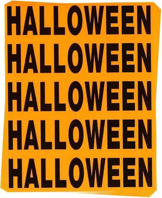 Halloween Color Coded Moving Labels (50 Count)