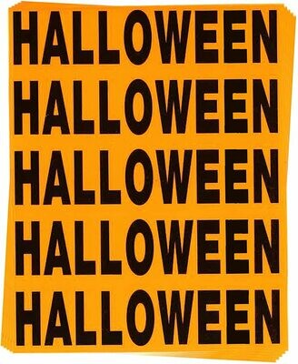 Halloween Color Coded Moving Labels (50 Count)