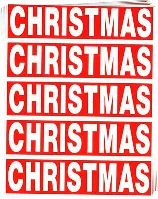 Christmas Color Coded Moving Labels (50 Count)