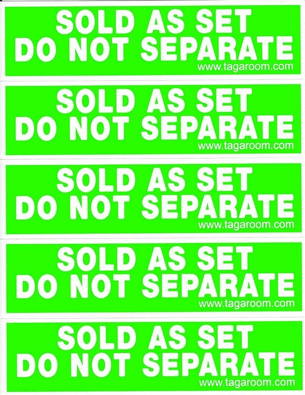 Sold As A Set Do Not Separate - 50 Count