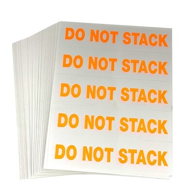 Do Not Stack Labels (Bulk)