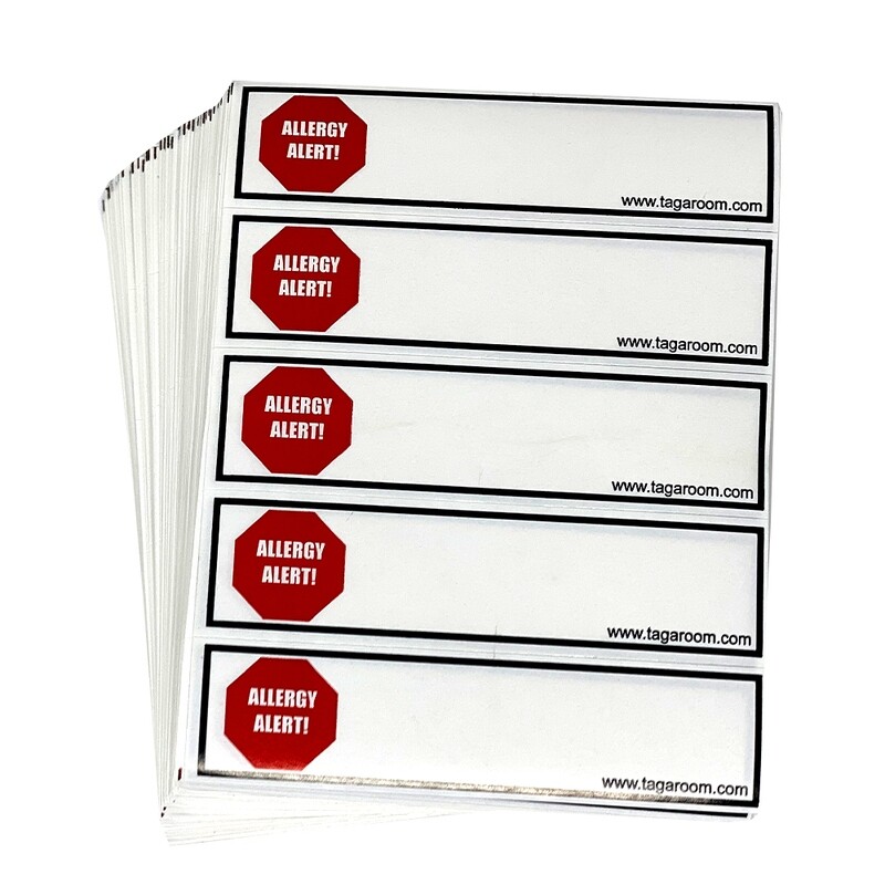 Allergy Alert Labels (Bulk)