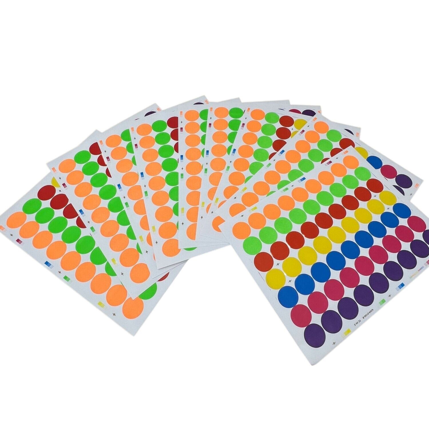 Tag-A-Room 1 Inch Round Color Coding Circle Dot Label Stickers, 7