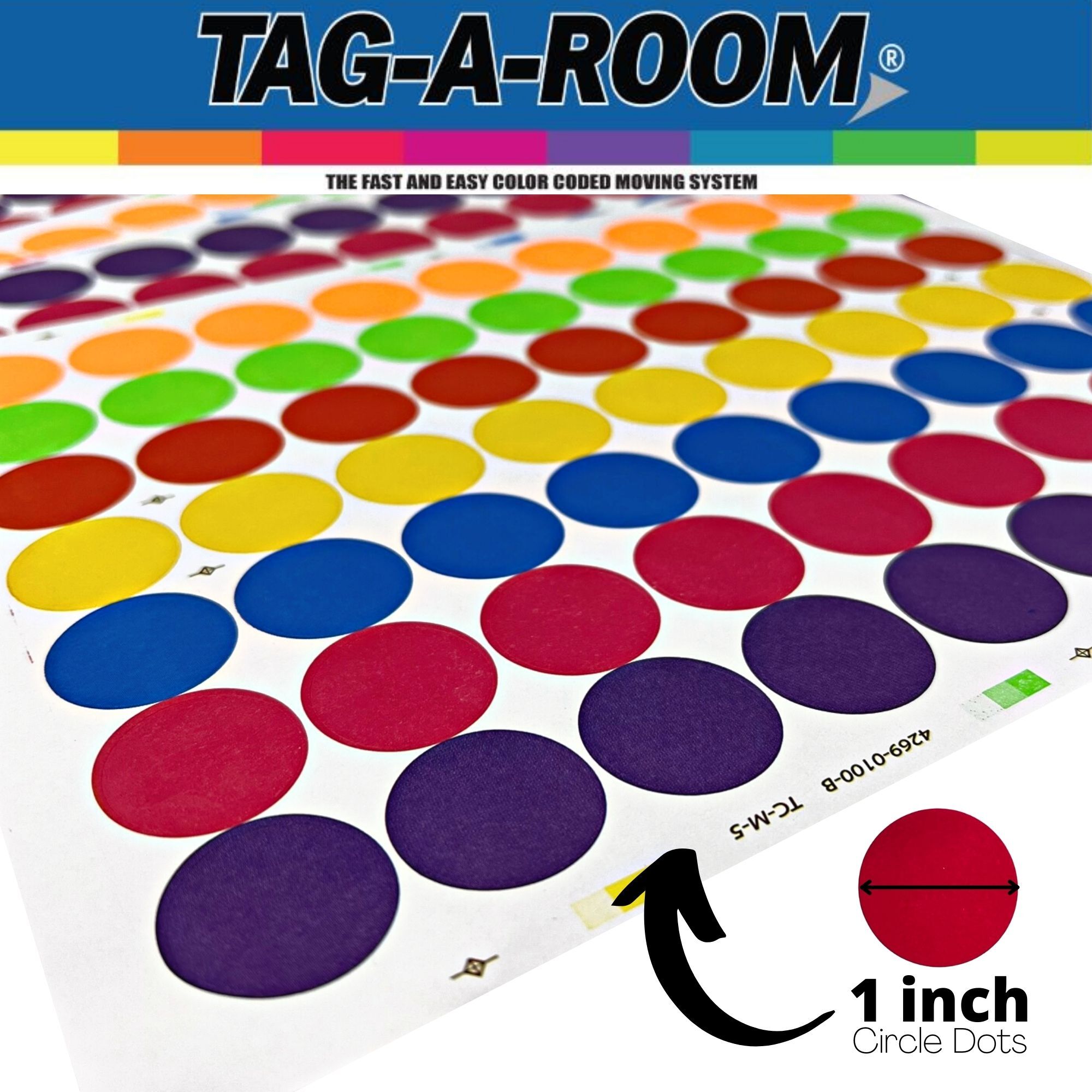  Colored Dot Stickers 1 Inch, Circle Stickers 1 Round Color  Coding Dots Markers Sticker, 1575PCS Removeable Sticky Labels Stickers Dots  for Toddlers Students Office Classroom in 7 Assorted Colors : Office  Products