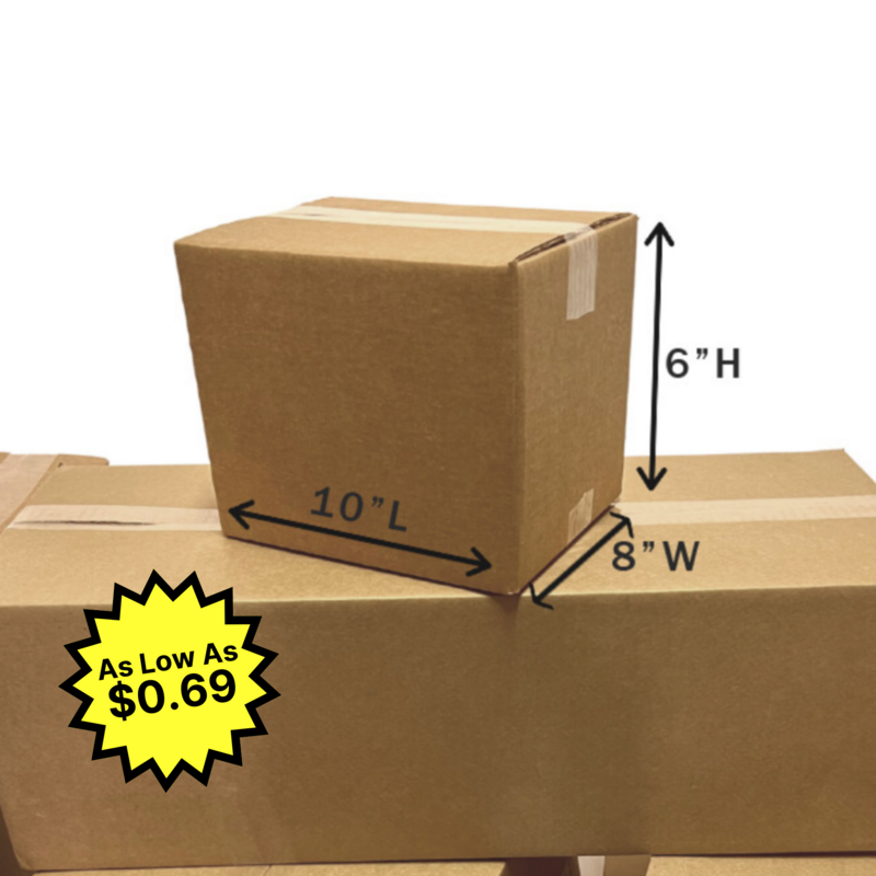 10&quot; X 8&quot; X 6&quot; Corrugated Box