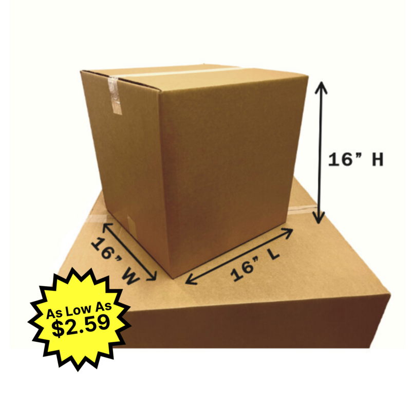 16&quot; X 16&quot; X 16&quot; Corrugated Box