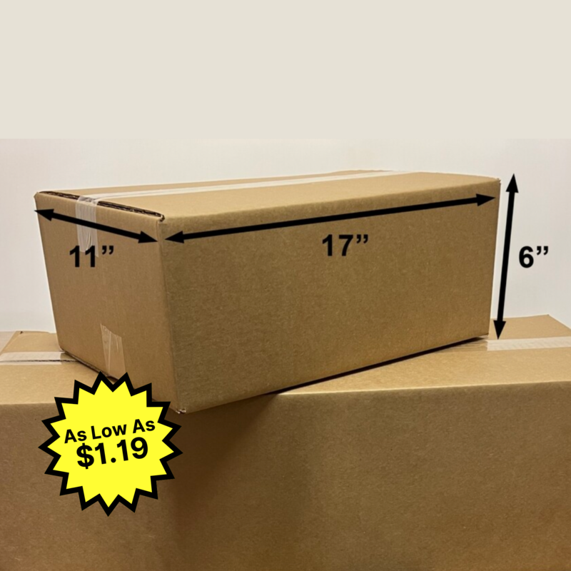 17&quot; X 11&quot; X 6&quot; Corrugated Box
