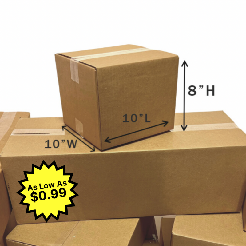 10&quot; X 10&quot; X 8&quot; Corrugated Box