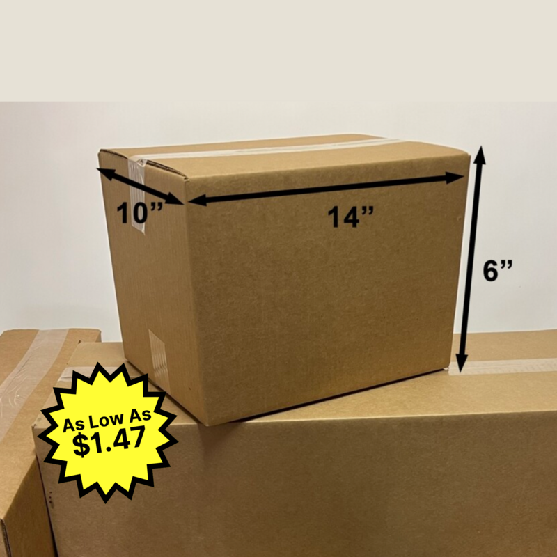 14&quot; X 10&quot; X 6&quot; Corrugated Box