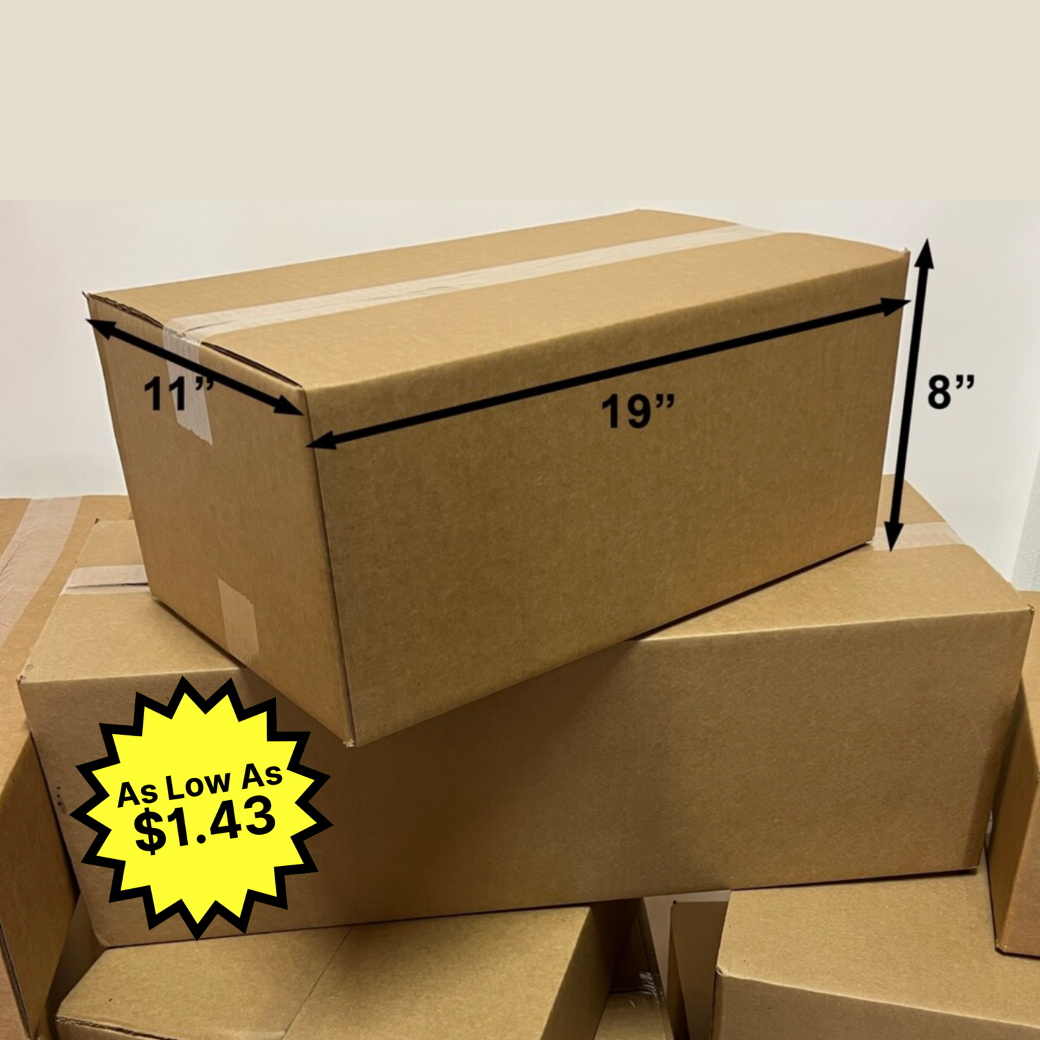 19&quot; X 11&quot; X 8&quot; Corrugated Box