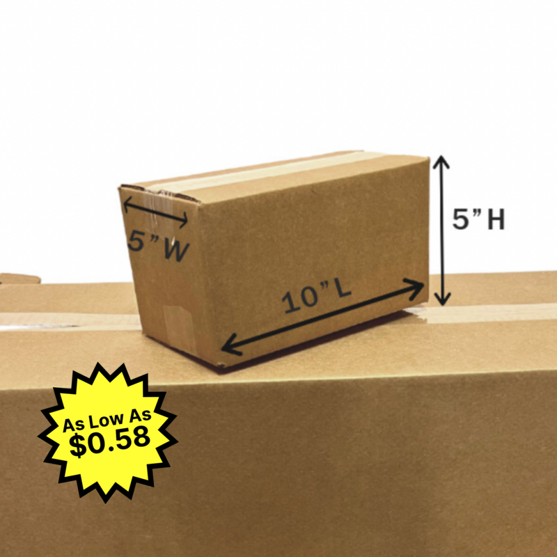 10&quot; X 5&quot; X 5&quot; Corrugated Box