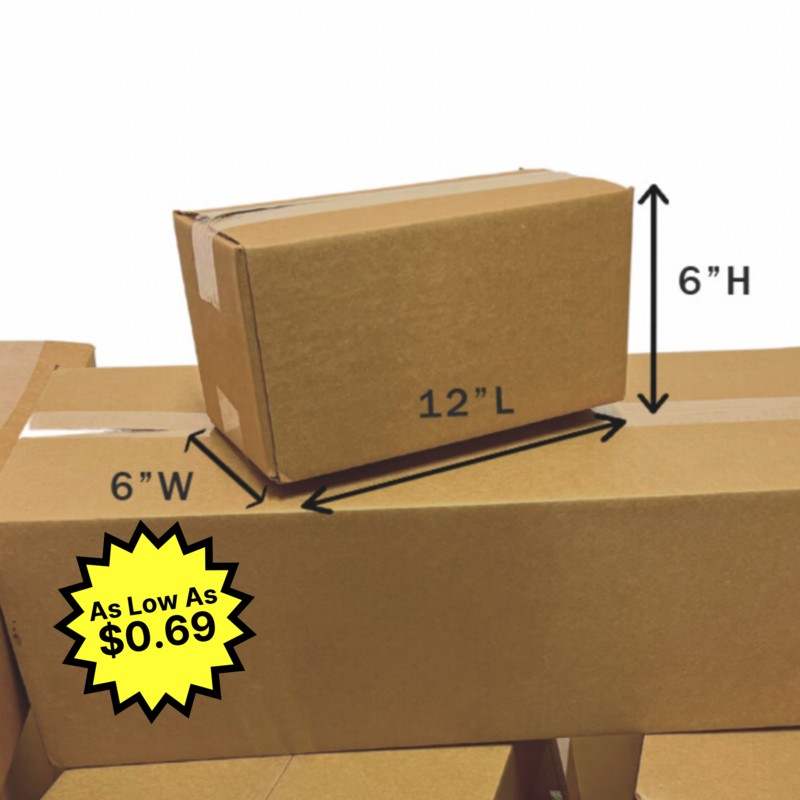 12&quot; X 6&quot; X 6&quot; Corrugated Box