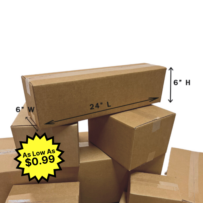 24&quot; X 6&quot; X 6&quot; Corrugated Box