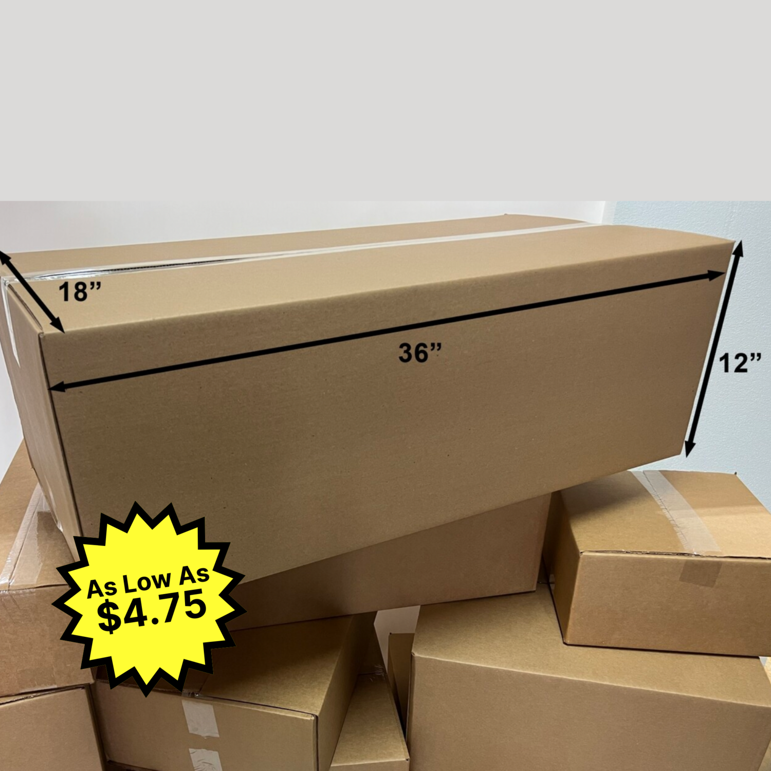 36&quot; X 18&quot; X 12&quot; Corrugated Box