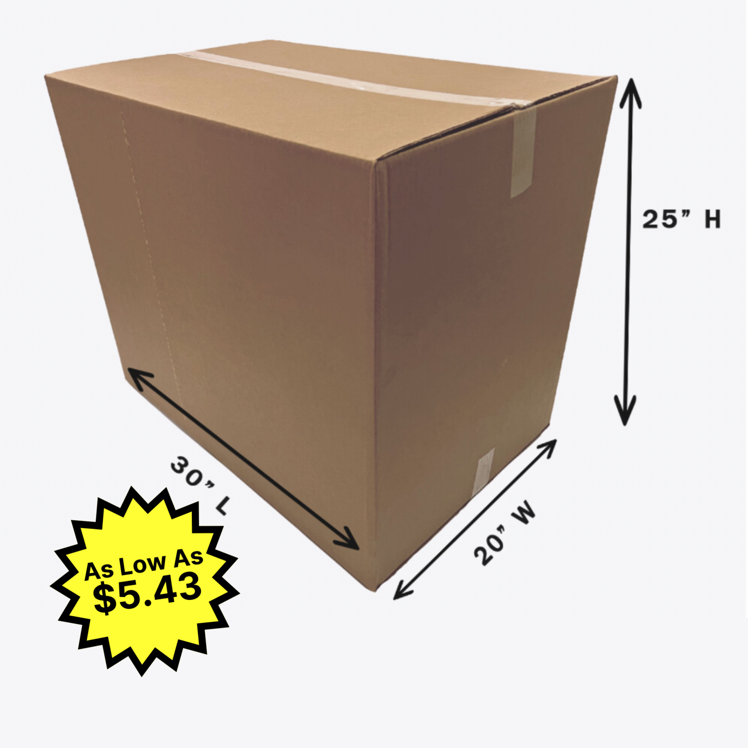 30&quot; X 20&quot; X 25&quot; Corrugated Box