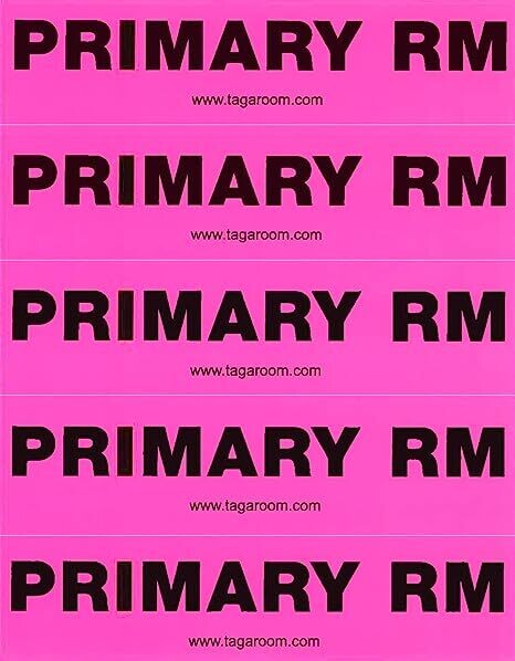 Tag-A-Room Primary Room - 50 Count