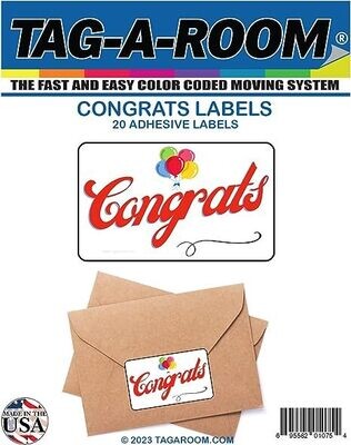 Special Occasion Mailing/Shipping Labels (Congrats)