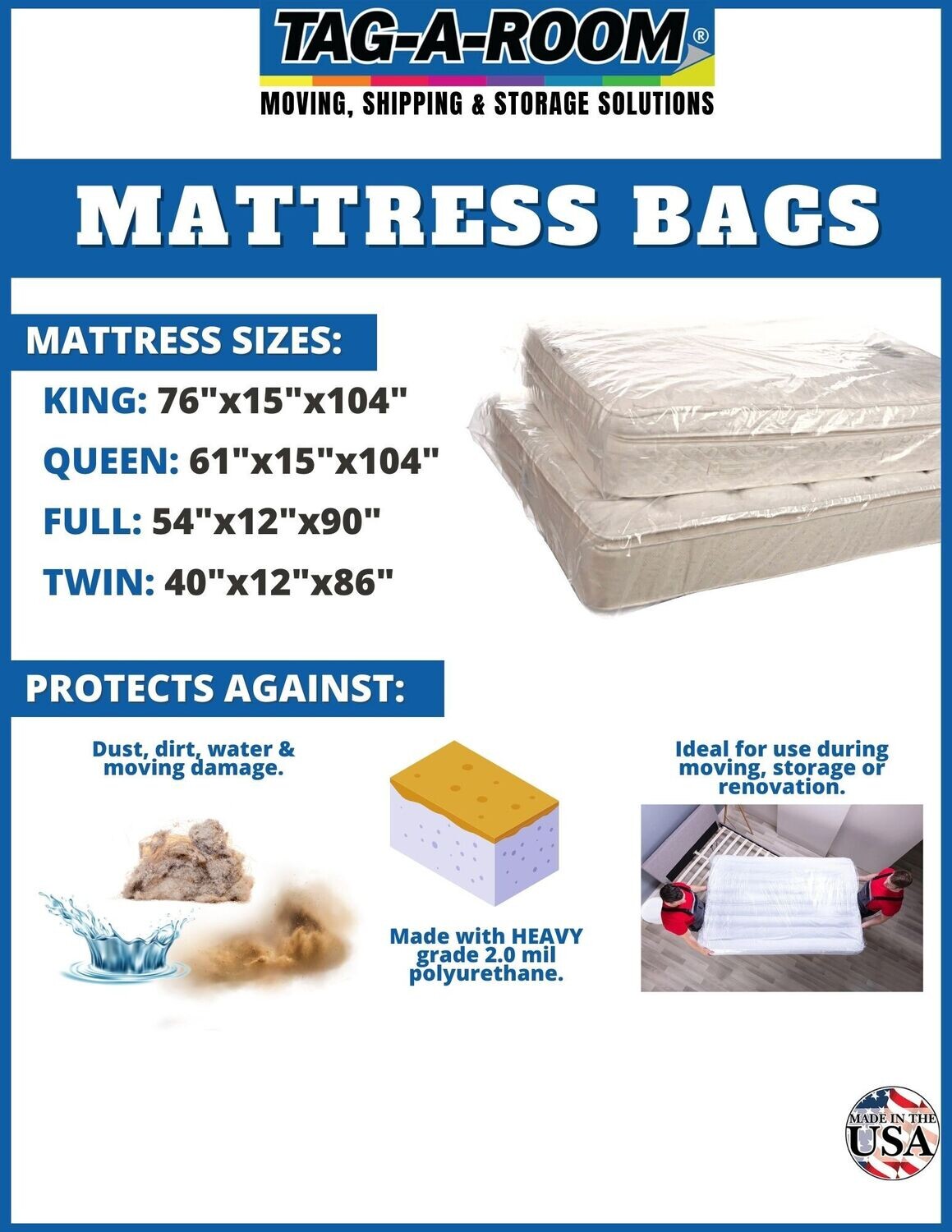 King Mattress Bag
