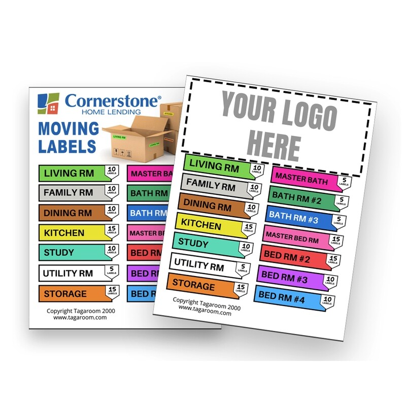 Custom Branded Moving Labels