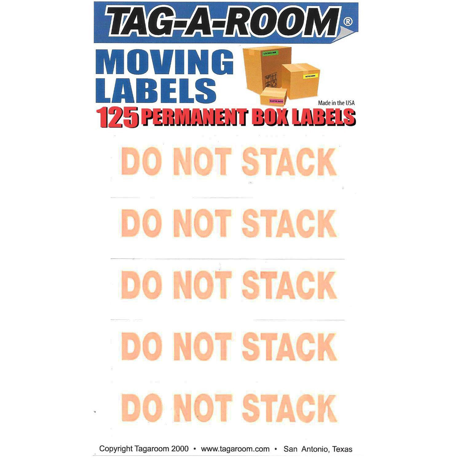Do Not Stack Labels - 125 Count