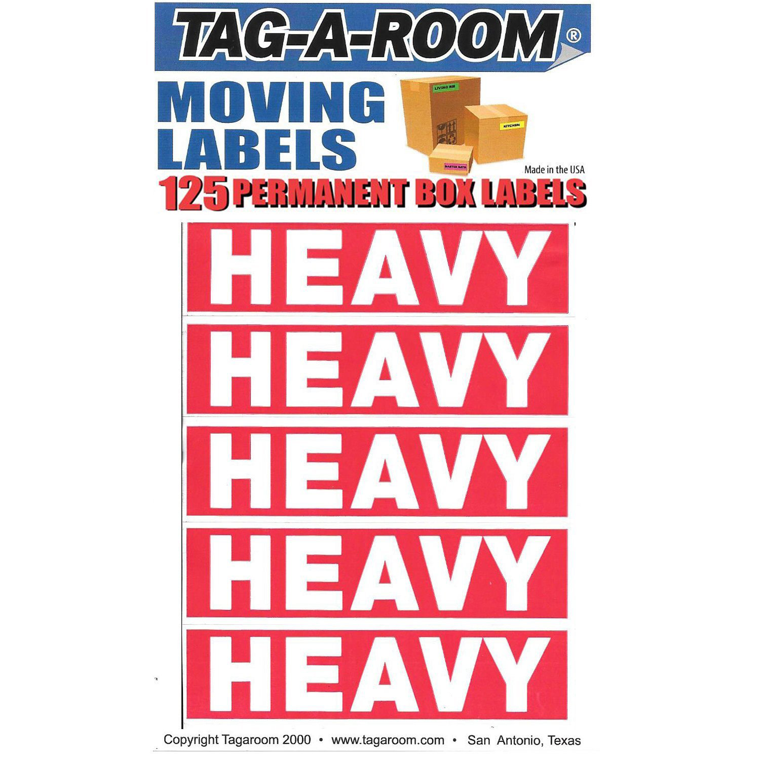 Heavy Labels - 125 Count