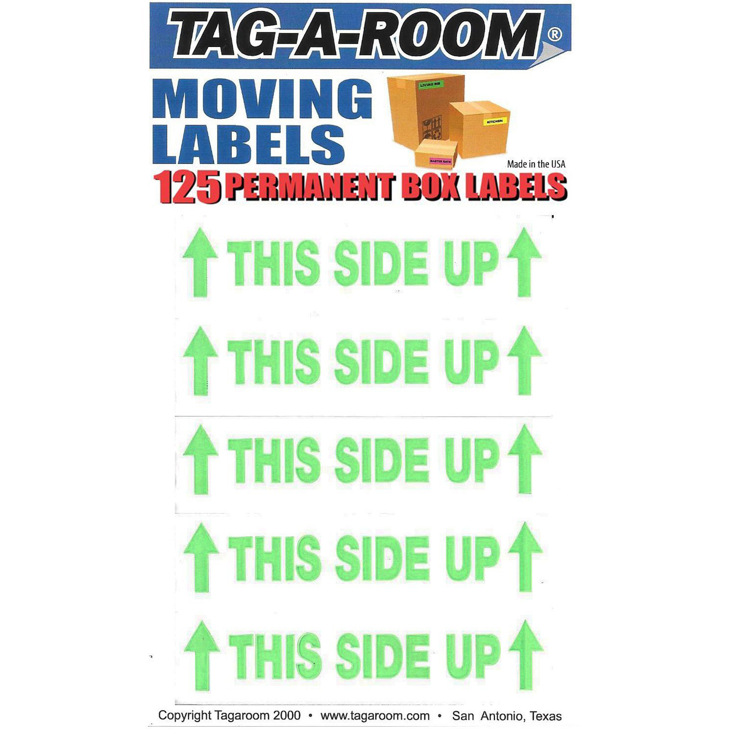 This Side Up Labels - 125 Count