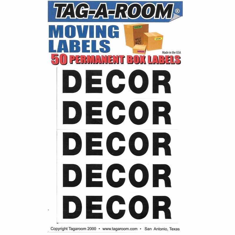 Box Content Moving Label (Decor)