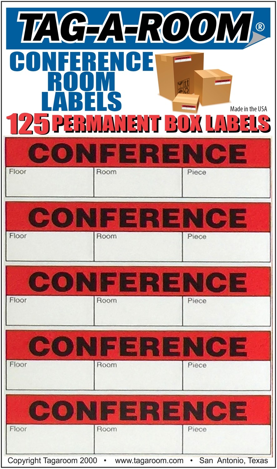 Office - Label - Conference Room - 125 Count