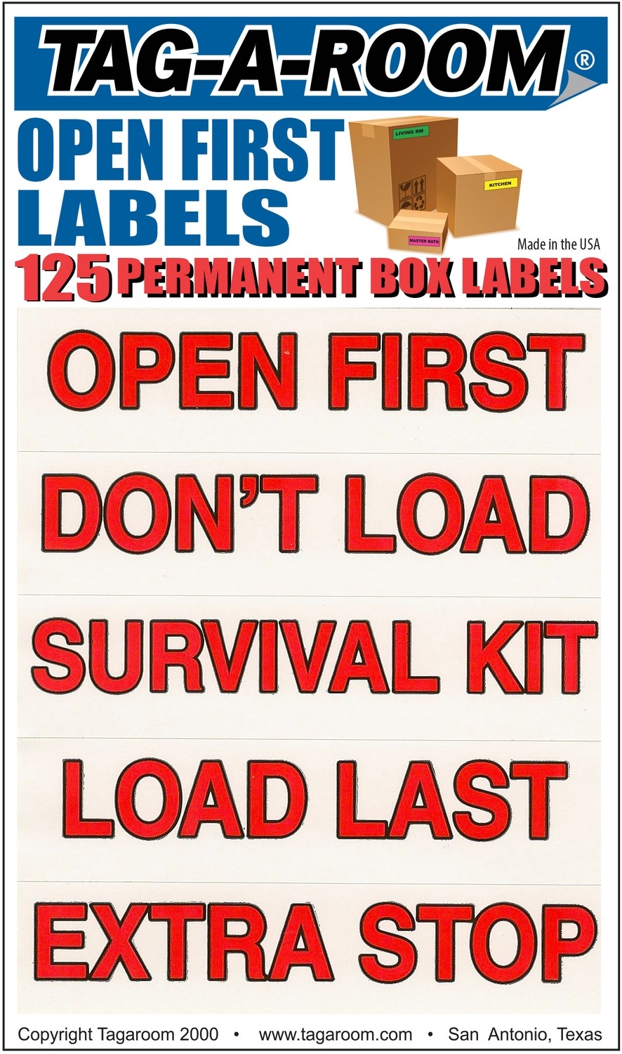 Open First / Don't Load Labels - 125 Count