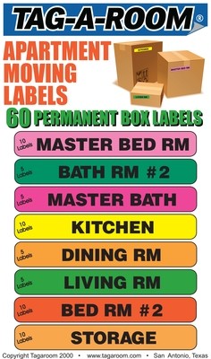 Apartment Moving Labels 60 Count