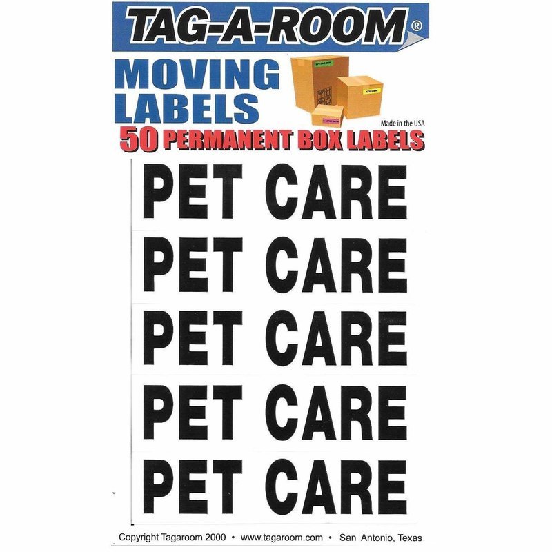 Box Content Moving Label (Pet Care)