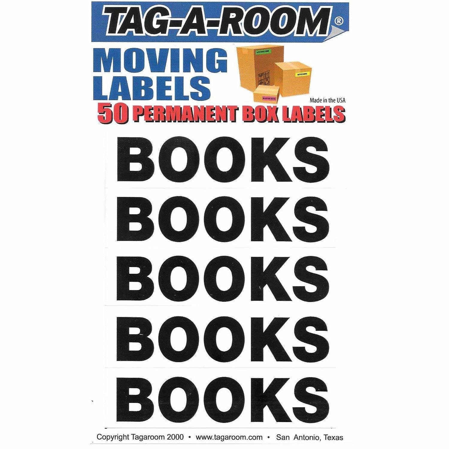 Box Content Moving Label (Books)