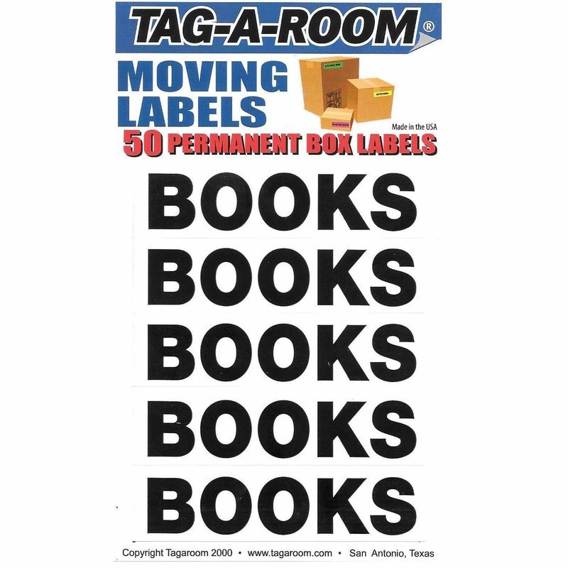 Box Content Moving Label (Books)