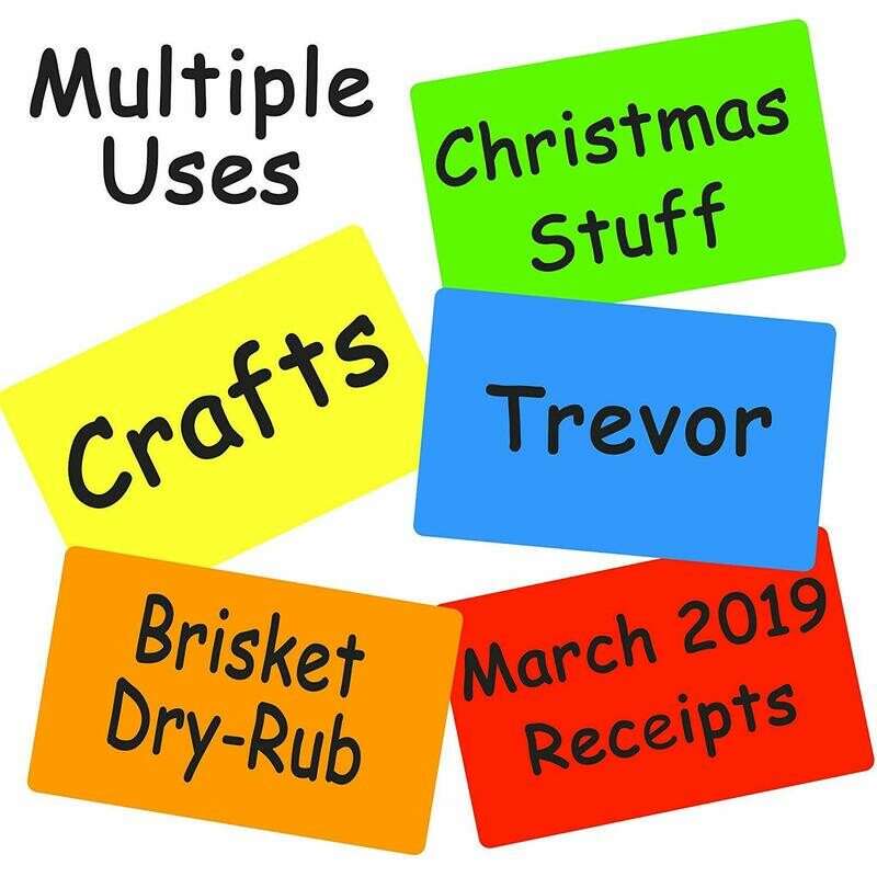 Tag-A-Room Color Coded Labels 2" x 3" Stickers 50 Count