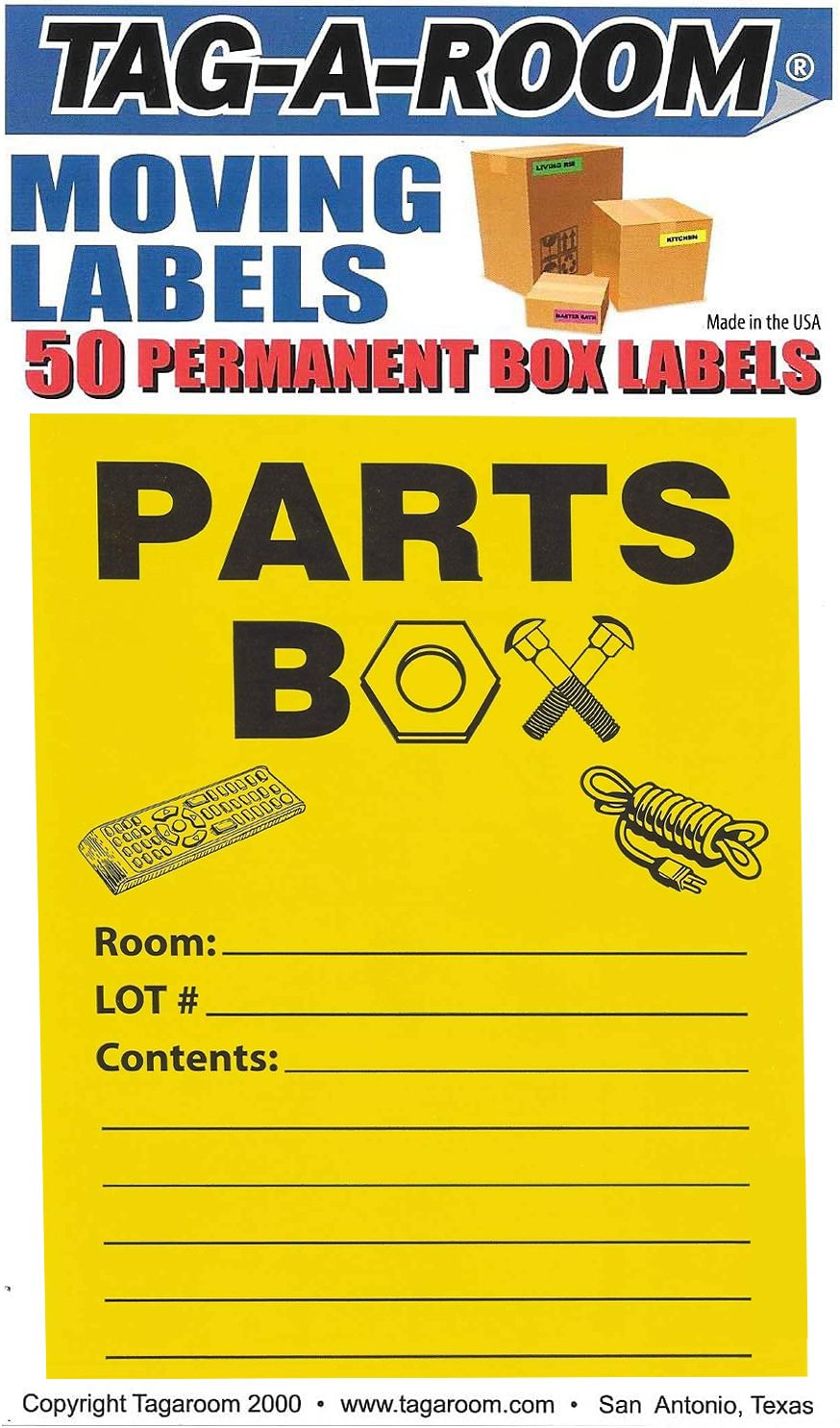 Parts Box Labels (50 Count)