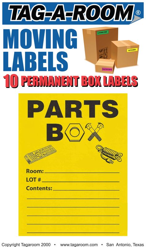 Parts Box Labels (10 count)