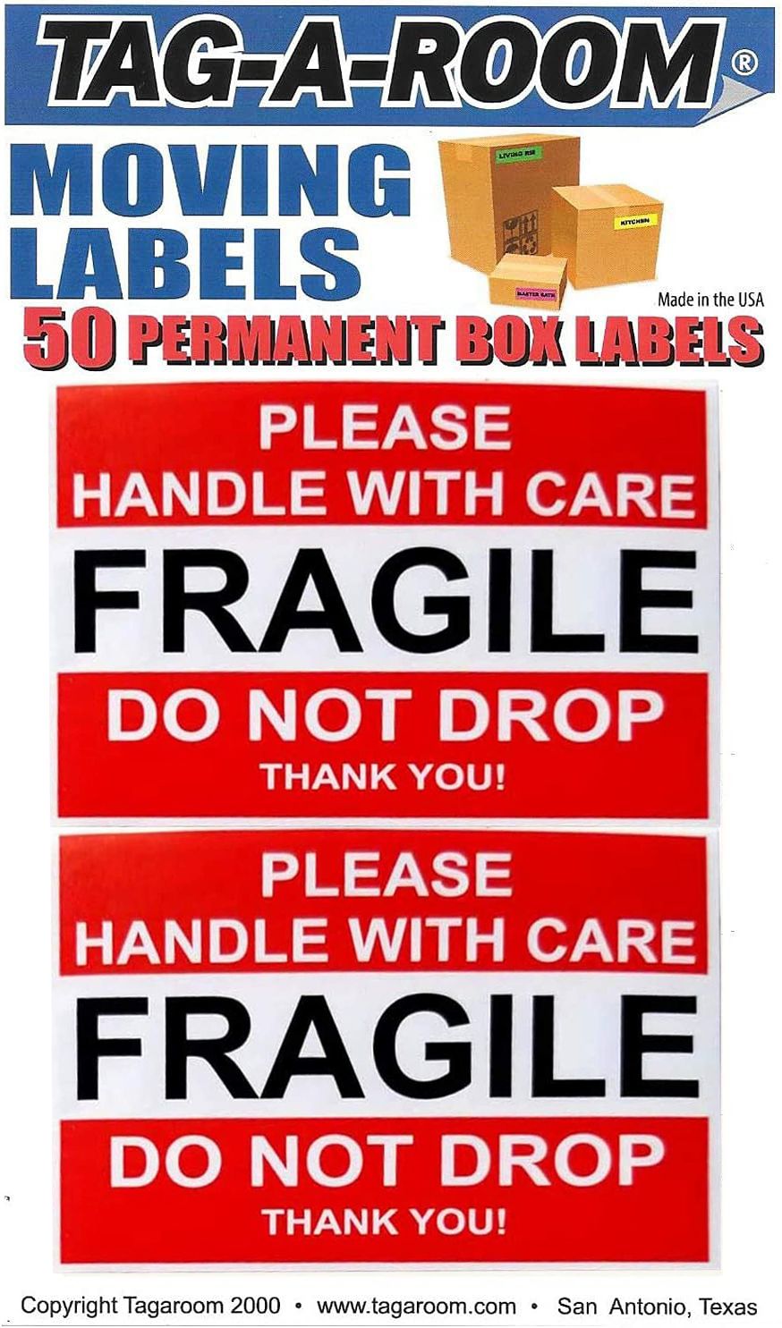 Fragile Labels (50 Count)
