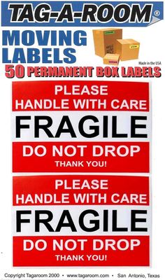 Fragile Labels (50 Count)