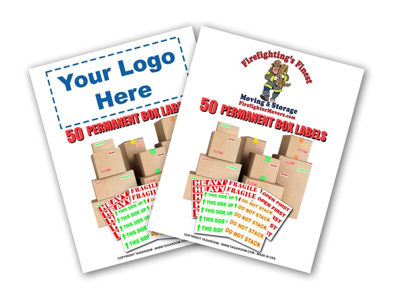 25 Custom Branded Alert Label Packs