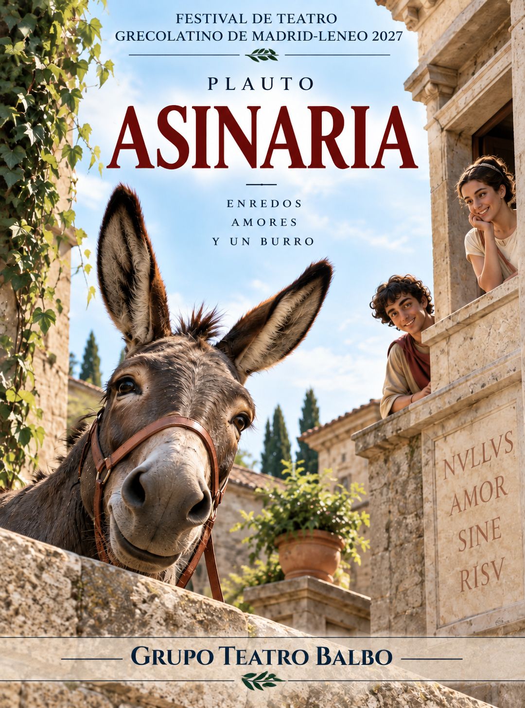 ASINARIA, DE PLAUTO / 12:30 / 7 DE ABRIL, MIÉRCOLES