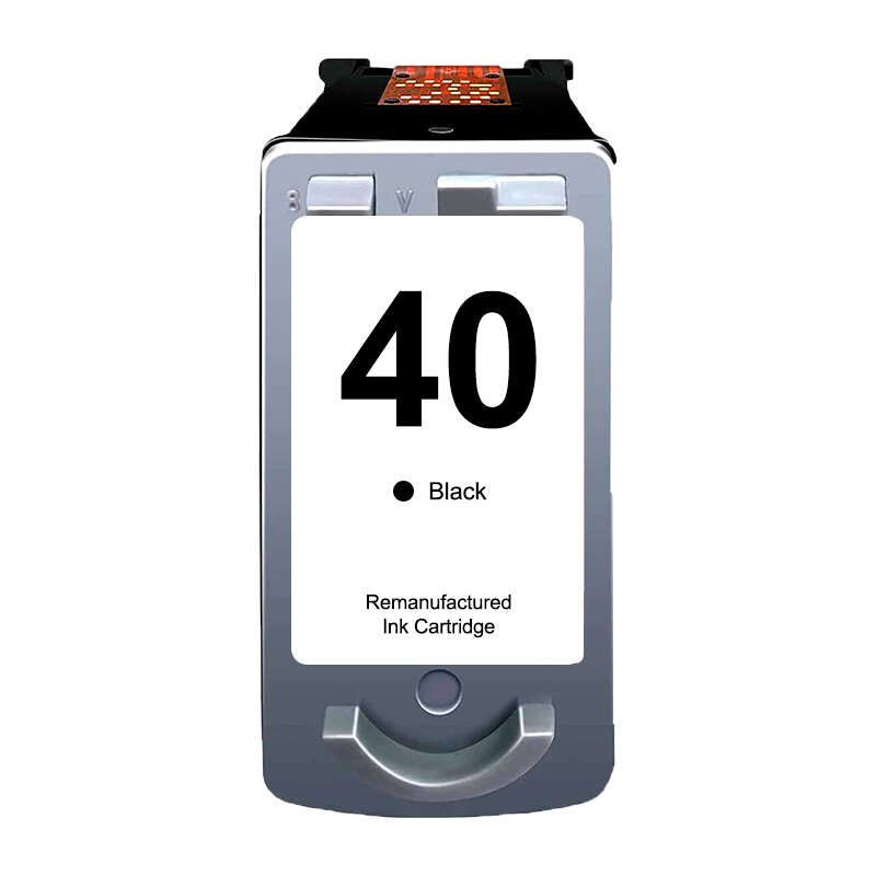 Canon PG40/PG50/PG37 Negro Cartucho de Tinta Generico - Muestra Nivel de Tinta - Reemplaza 0615B001/0615B042/0616B001/2145B001