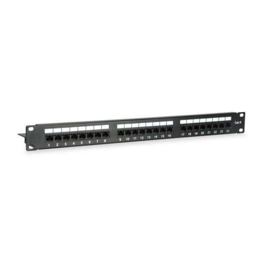 Equip Patch Panel 24 Puertos Cat 6 sin Blindaje