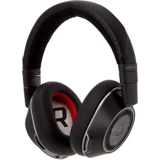Plantronics Voyager 8200 UC Auriculares con Microfono Bluetooth 4.01 - Cancelacion de Ruido - Almohadillas Acolchadas - Autonomia hasta 24h - Control en Auricular - Color Negro
